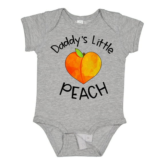 Inktastic Daddy's Little Peach Cute Peach Heart Boys or Girls Baby Bodysuit