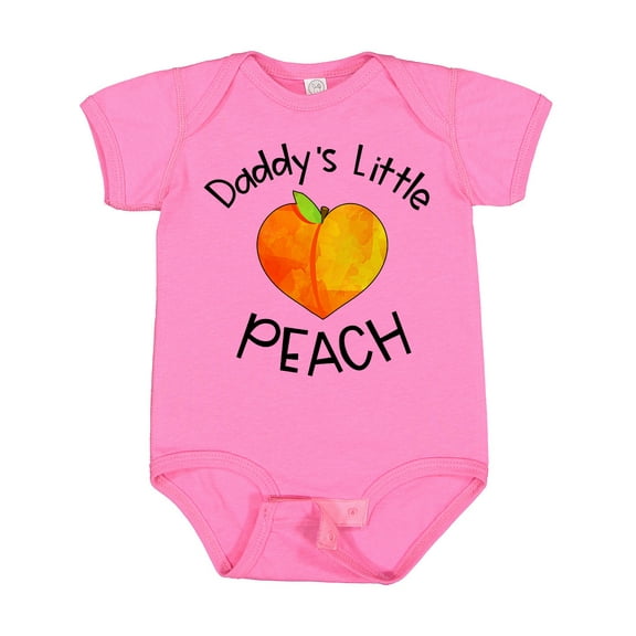 Inktastic Daddy's Little Peach Cute Peach Heart Boys or Girls Baby Bodysuit