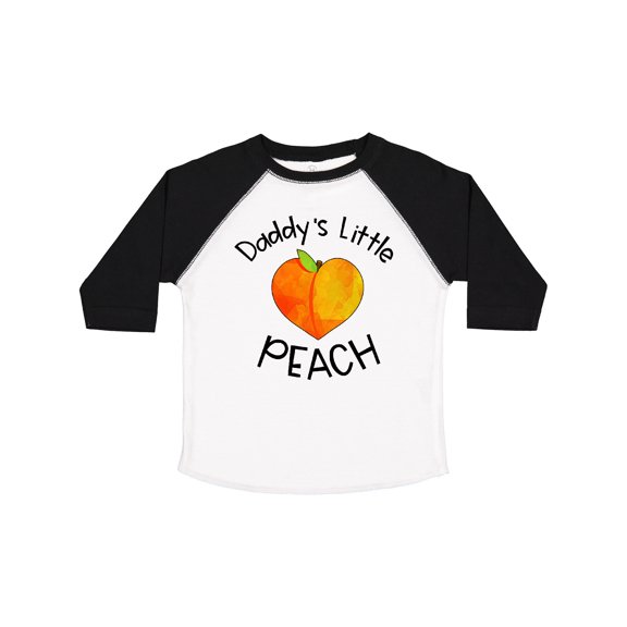 Inktastic Daddy's Little Peach Cute Peach Heart Boys or Girls Toddler T-Shirt