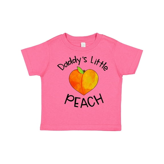 Inktastic Daddy's Little Peach Cute Peach Heart Boys or Girls Toddler T-Shirt