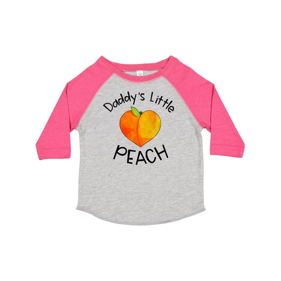 Inktastic Daddy's Little Peach Cute Peach Heart Boys or Girls Toddler T-Shirt