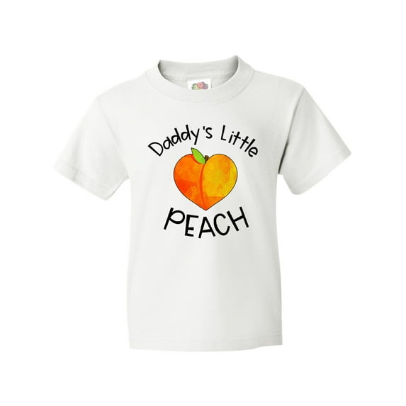 Inktastic Daddy's Little Peach Cute Peach Heart Youth T-Shirt