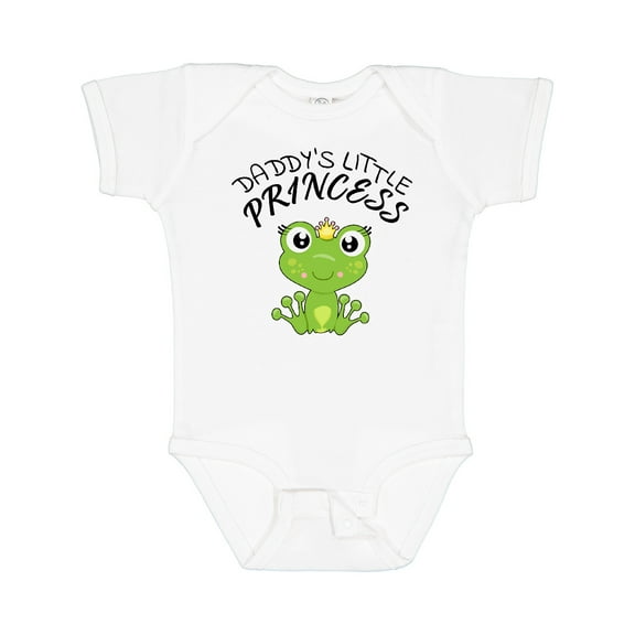 Inktastic Daddy's Little Princess Cute Frog Girls Baby Bodysuit