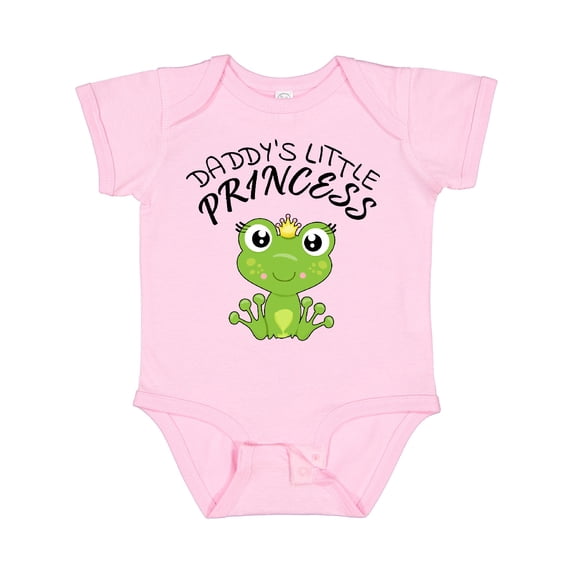 Inktastic Daddy's Little Princess Cute Frog Girls Baby Bodysuit