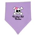 thumbnail image 1 of Inktastic Daddy's Little Rocker Skull Baby Bandana Bib, 1 of 4