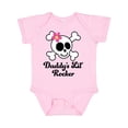 thumbnail image 1 of Inktastic Daddy's Little Rocker Skull Girls Baby Bodysuit, 1 of 5