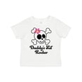 thumbnail image 1 of Inktastic Daddy's Little Rocker Skull Girls Toddler T-Shirt, 1 of 5