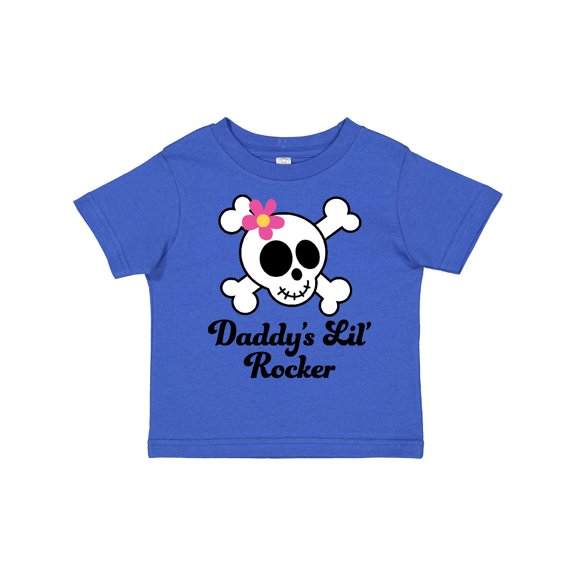 Inktastic Daddy's Little Rocker Skull Girls Toddler T-Shirt