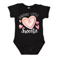 thumbnail image 1 of Inktastic Daddy's Little Sweetie with Pink Heart Cookie Boys or Girls Baby Bodysuit, 1 of 5