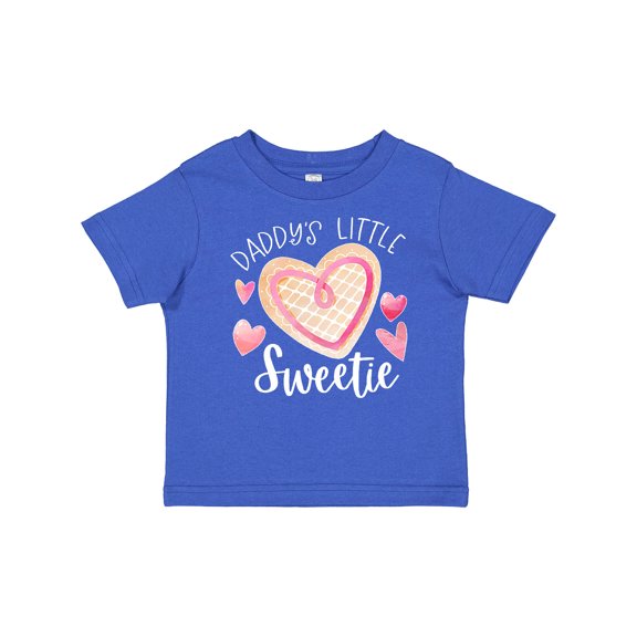 Inktastic Daddy's Little Sweetie with Pink Heart Cookie Boys or Girls Baby T-Shirt