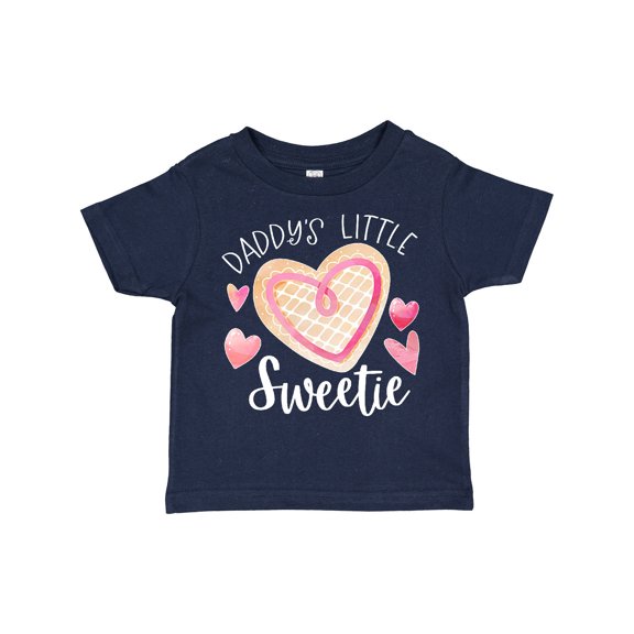 Inktastic Daddy's Little Sweetie with Pink Heart Cookie Boys or Girls Toddler T-Shirt