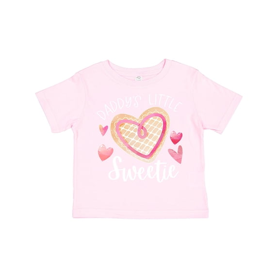 Inktastic Daddy's Little Sweetie with Pink Heart Cookie Boys or Girls Toddler T-Shirt