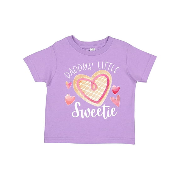 Inktastic Daddy's Little Sweetie with Pink Heart Cookie Boys or Girls Toddler T-Shirt