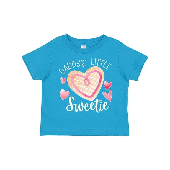 Inktastic Daddy's Little Sweetie with Pink Heart Cookie Boys or Girls Toddler T-Shirt