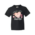 thumbnail image 1 of Inktastic Daddy's Little Sweetie with Pink Heart Cookie Youth T-Shirt, 1 of 5