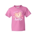 thumbnail image 1 of Inktastic Daddy's Little Sweetie with Pink Heart Cookie Youth T-Shirt, 1 of 5