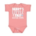 thumbnail image 1 of Inktastic Daddy's Little Tax Deduction Blue Hearts Boys or Girls Baby Bodysuit, 1 of 5