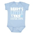 thumbnail image 1 of Inktastic Daddy's Little Tax Deduction Blue Hearts Boys or Girls Baby Bodysuit, 1 of 5