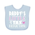 thumbnail image 1 of Inktastic Daddy's Little Tax Deduction Pink Hearts Boys or Girls Baby Bib, 1 of 4