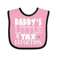 thumbnail image 1 of Inktastic Daddy's Little Tax Deduction Pink Hearts Boys or Girls Baby Bib, 1 of 4