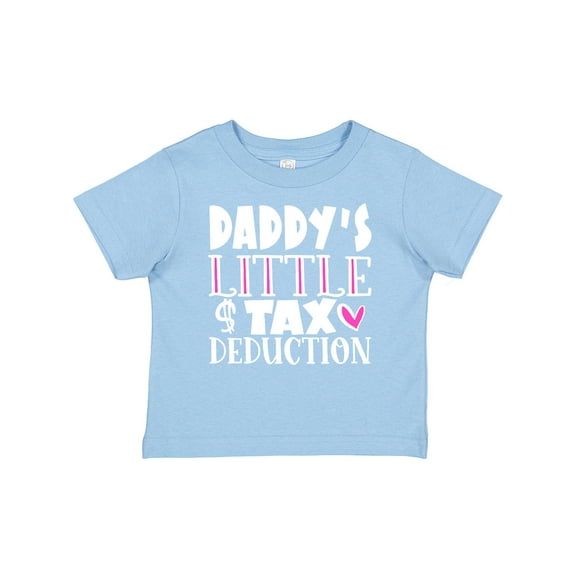 Inktastic Daddy's Little Tax Deduction Pink Hearts Boys or Girls Baby T-Shirt
