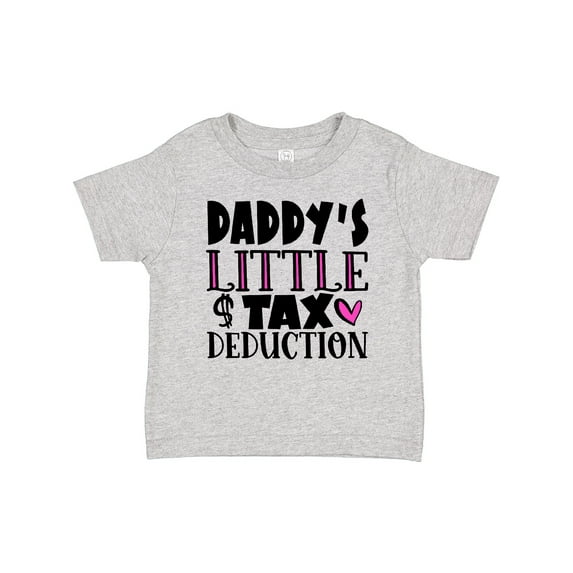 Inktastic Daddy's Little Tax Deduction Pink Hearts Boys or Girls Baby T-Shirt