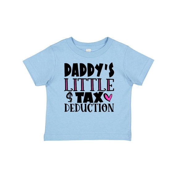Inktastic Daddy's Little Tax Deduction Pink Hearts Boys or Girls Baby T-Shirt