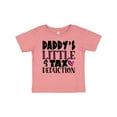thumbnail image 1 of Inktastic Daddy's Little Tax Deduction Pink Hearts Boys or Girls Baby T-Shirt, 1 of 5