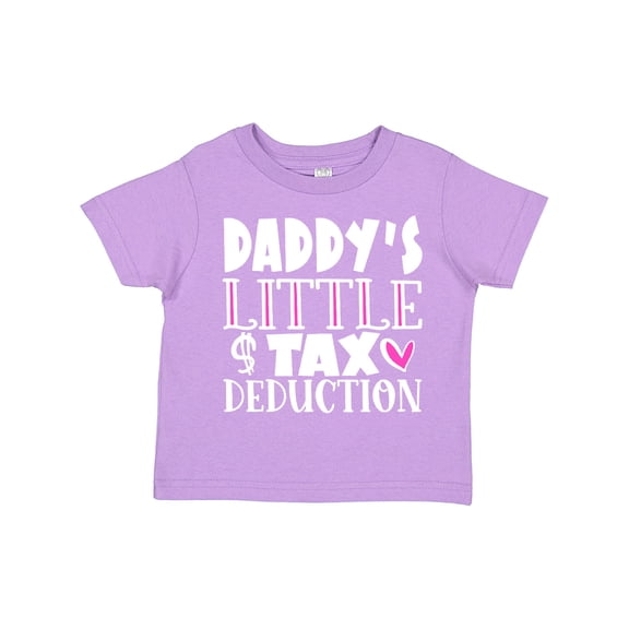Inktastic Daddy's Little Tax Deduction Pink Hearts Boys or Girls Toddler T-Shirt