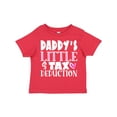 thumbnail image 1 of Inktastic Daddy's Little Tax Deduction Pink Hearts Boys or Girls Toddler T-Shirt, 1 of 5