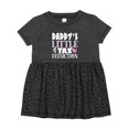 thumbnail image 1 of Inktastic Daddy's Little Tax Deduction Pink Hearts Girls Baby Dress, 1 of 5