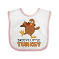 thumbnail image 1 of Inktastic Daddy's Little Turkey Boys or Girls Baby Bib, 1 of 4