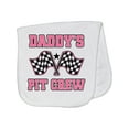 thumbnail image 1 of Inktastic Daddy's Pit Crew Design with Checkered Flags Baby Burp Cloth, 1 of 3