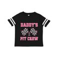 thumbnail image 1 of Inktastic Daddy's Pit Crew Design with Checkered Flags Gift Toddler Toddler Girl T-Shirt, 1 of 4