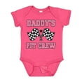 thumbnail image 1 of Inktastic Daddy's Pit Crew Design with Checkered Flags Girls Baby Bodysuit, 1 of 5
