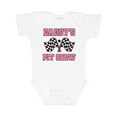 thumbnail image 1 of Inktastic Daddy's Pit Crew Design with Checkered Flags Girls Baby Bodysuit, 1 of 5