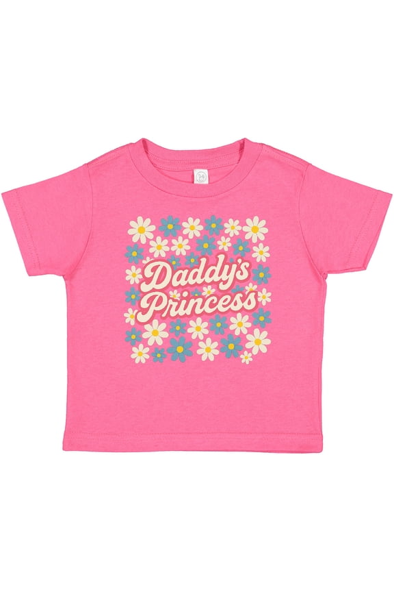 Daddy's Princess Floral Design Boys or Girls Baby T-Shirt