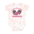 thumbnail image 1 of Inktastic Daddy's Racing Princess Pink Race Car Boys or Girls Baby Bodysuit, 1 of 5