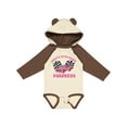 thumbnail image 1 of Inktastic Daddy's Racing Princess Pink Race Car Boys or Girls Long Sleeve Baby Bodysuit, 1 of 5