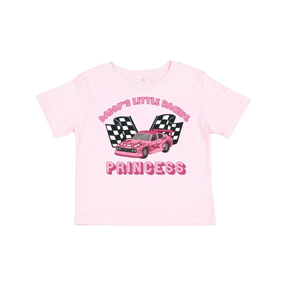 Inktastic Daddy's Racing Princess Pink Race Car Boys or Girls Toddler T-Shirt