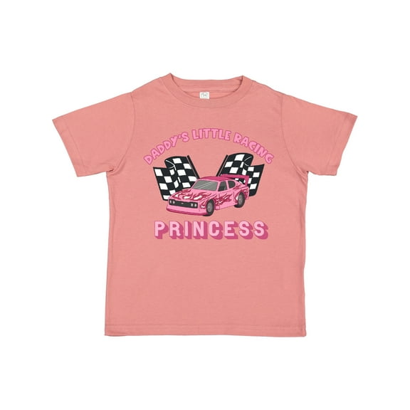 Inktastic Daddy's Racing Princess Pink Race Car Boys or Girls Toddler T-Shirt