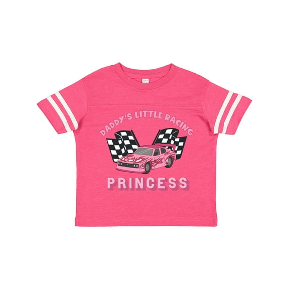 Inktastic Daddy's Racing Princess Pink Race Car Boys or Girls Toddler T-Shirt