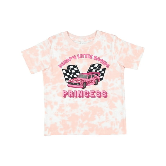 Inktastic Daddy's Racing Princess Pink Race Car Boys or Girls Toddler T-Shirt
