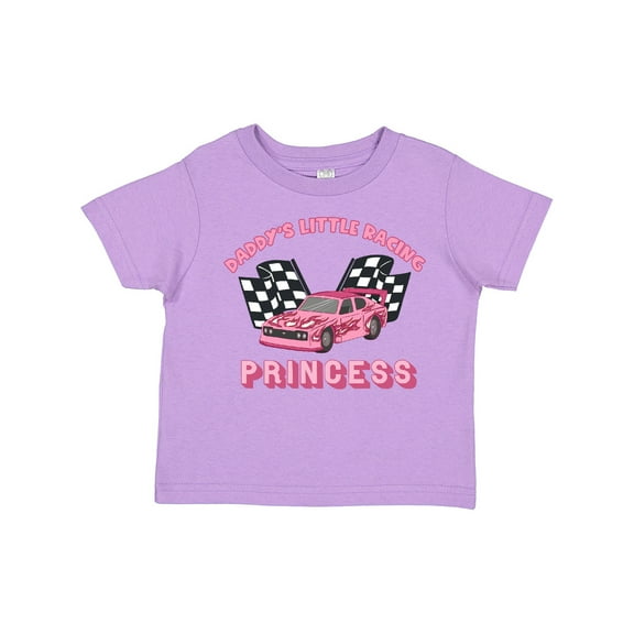 Inktastic Daddy's Racing Princess Pink Race Car Boys or Girls Toddler T-Shirt