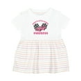 thumbnail image 1 of Inktastic Daddy's Racing Princess Pink Race Car Girls Baby Dress, 1 of 5