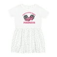 thumbnail image 1 of Inktastic Daddy's Racing Princess Pink Race Car Girls Toddler Dress, 1 of 5