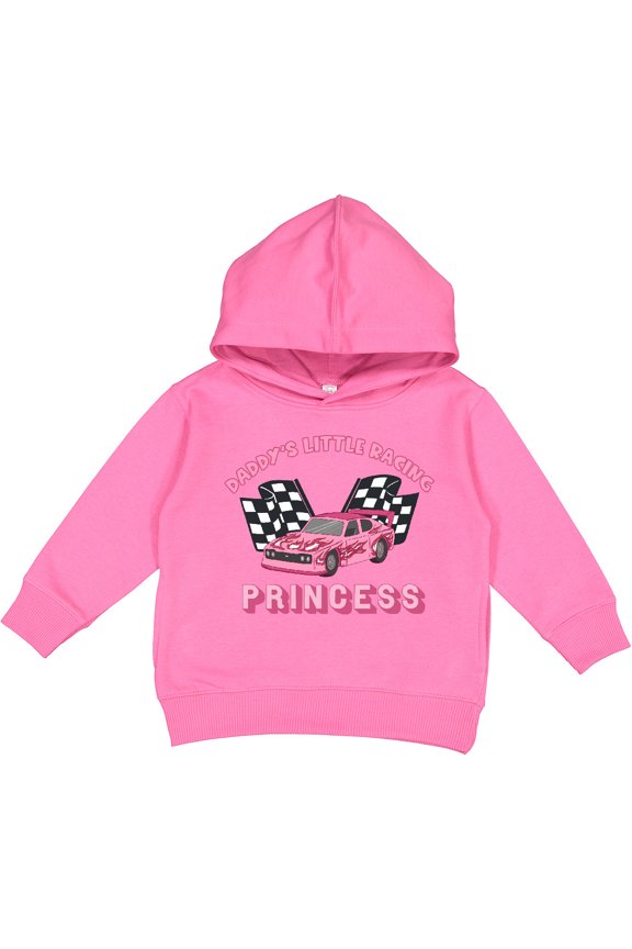 Daddy's Racing Princess Pink Race Car Toddler Hoodie