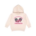 thumbnail image 1 of Inktastic Daddy's Racing Princess Pink Race Car Toddler Hoodie, 1 of 4
