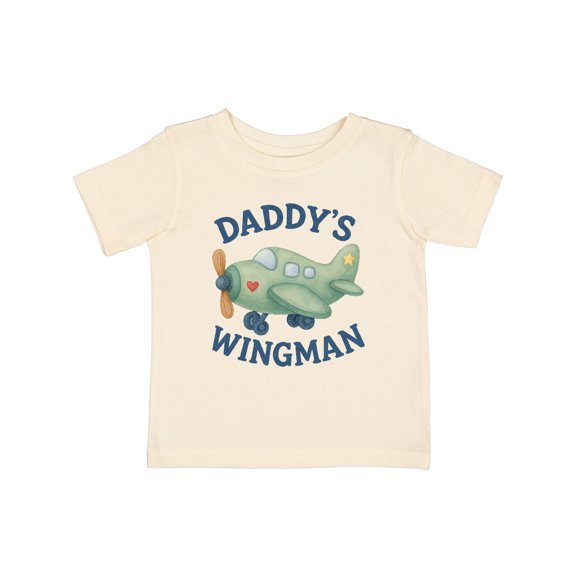 Inktastic Daddy's Wingman Airplane Design Boys or Girls Baby T-Shirt
