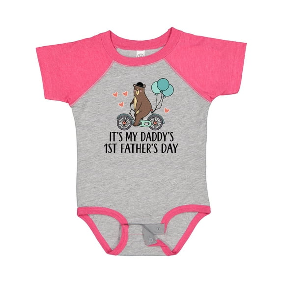 Inktastic Daddys 1st Fathers Day Boys Boys Baby Bodysuit